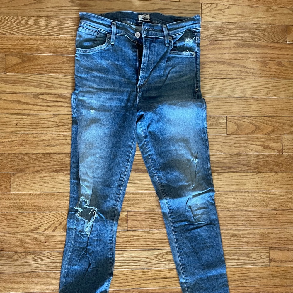Citizens of Humanity skinny ripped skinny jeans
